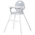 Scaun de masa Chipolino Bonbon 3 in 1 glacier, Culoare: Gri