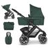Carucior Salsa 4 AIR SET Basil Abc Design, Culoare: Verde inchis, Model: 2 in 1  - ExclusivMAG.ro