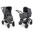 Carucior 2 in 1 Salsa 4 Air Asphalt Abc Design, Culoare: Gri/Negru, Model: 2 in 1  - ExclusivMAG.ro