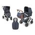 Carucior Salsa 4 AIR SET Lake Abc Design, Culoare: Albastru, Model: 2 in 1  - ExclusivMAG.ro