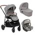 Carucior pentru copii multifunctional 3 in 1 Joie Versatrax Gray/i-Gemm Pebble, Culoare: Gri deschis  - ExclusivMAG.ro