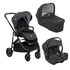 Carucior pentru copii multifunctional 3 in 1 Joie Versatrax E Pavement/Shale, Culoare: Negru  - ExclusivMAG.ro
