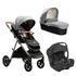 Carucior pentru copii 3 in 1 Joie Aeria Signature Carbon / i-Gemm Shale, Culoare: Gri  - ExclusivMAG.ro