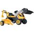 Tractor cu pedale si remorca Smoby Builder Max galben,poza 3