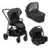 Carucior pentru copii multifunctional 3 in 1 Joie Versatrax Pavement/i-Gemm Eclipse, Culoare: Negru  - ExclusivMAG.ro