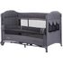 Patut pliabil Chipolino Merida graphite linen cu laterala culisanta, Culoare: Gri, Dimensiuni: 120x60,poza 2