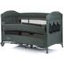 Patut pliabil Chipolino Merida aloe linen cu laterala culisanta, Culoare: Verde inchis, Dimensiuni: 120x60,poza 3