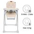 Scaun de masa multifunctional Kidwell BENO Beige, Culoare: Crem,poza 5