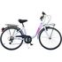 Bicicleta Dino Bikes 24' City Summertime alb, Culoare: Alb, Dimensiuni: 24 inch,poza 2