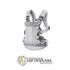Marsupiu anatomic BabyBjorn cu multiple pozitii de purtare colectia Harmony, 3D Mesh, Silver - Editie Limitata, Culoare: Gri deschis,poza 2