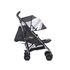 Carucior Easywalker MINI Buggy+ Union Jack B&W, Culoare: Alb/Gri,poza 4