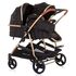 Carucior gemeni Chipolino Duo Smart 2 in 1 ebony, Culoare: Negru,poza 3
