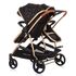 Carucior gemeni Chipolino Duo Smart 2 in 1 ebony, Culoare: Negru,poza 4