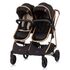 Carucior gemeni Chipolino Duo Smart 2 in 1 ebony, Culoare: Negru,poza 7