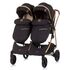 Carucior gemeni Chipolino Duo Smart 2 in 1 ebony, Culoare: Negru,poza 8
