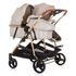 Carucior gemeni Chipolino Duo Smart 2 in 1 sand, Culoare: Crem - poza 3 - ExclusivMAG.ro