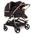Carucior gemeni Chipolino Duo Smart 2 in 1 ebony, Culoare: Negru - poza 3 - ExclusivMAG.ro