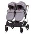 Carucior gemeni Chipolino Duo Smart 3 in 1 graphite, Culoare: Gri - poza 9 - ExclusivMAG.ro