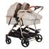 Carucior gemeni Chipolino Duo Smart 2 in 1 sand, Culoare: Crem - poza 2 - ExclusivMAG.ro