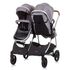 Carucior gemeni Chipolino Duo Smart 2 in 1 graphite, Culoare: Gri - poza 5 - ExclusivMAG.ro