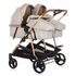 Carucior gemeni Chipolino Duo Smart 3 in 1 sand, Culoare: Crem - poza 3 - ExclusivMAG.ro