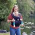 Marsupiu Omni Breeze Onyx Blooms Ergobaby, Culoare: Gri/Negru - poza 3 - ExclusivMAG.ro