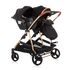 Carucior gemeni Chipolino Duo Smart 3 in 1 ebony, Culoare: Negru - poza 11 - ExclusivMAG.ro