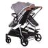 Carucior gemeni Chipolino Duo Smart 3 in 1 graphite, Culoare: Gri - poza 5 - ExclusivMAG.ro