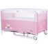 Patut pliabil Chipolino Relax rose water cu laterala culisanta, Culoare: Roz, Dimensiuni: 120x60,poza 4