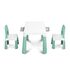 Set masuta cu scaunele pentru copii Toyz MONTI Menta, Culoare: Verde,poza 2