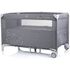 Patut pliabil Chipolino Relax glacier linen cu laterala culisanta, Culoare: Gri, Dimensiuni: 120x60,poza 4