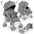 Carucior sport Lionelo Irma, Grey/ Dark Grey, Culoare: Gri, Model: sport,poza 2