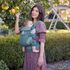 Marsupiu OMNI Breeze Ergobaby Twilight Blue Daisies, Culoare: Turcoaz - poza 2 - ExclusivMAG.ro