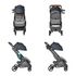 Carucior Compact Metro+ Deluxe Ergobaby London Grey, Culoare: Gri,poza 4