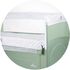 Patut pliabil Chipolino Relax aloe cu laterala culisanta, Culoare: Verde, Dimensiuni: 120x60,poza 5
