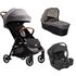 Joie - Carucior pentru copii ultracompact 3 in 1 Parcel Carbon / i-Gemm Shale, Culoare: Gri/Negru  - ExclusivMAG.ro
