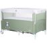 Patut pliabil Chipolino Relax aloe cu laterala culisanta, Culoare: Verde, Dimensiuni: 120x60,poza 2