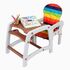 Scaun de masa Juju Eat&Play, Maro, Culoare: Multicolor,poza 3