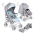 Carucior sport Lionelo Irma, Grey/ Mint, Culoare: Blue, Model: sport - poza 2 - ExclusivMAG.ro