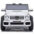Masinuta electrica Chipolino SUV Mercedes Maybach G650 white cu scaun din piele si roti EVA, Culoare: Alb, Capacitate acumulator: 12V,poza 3