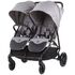Carucior gemeni Chipolino Top Stars graphite, Culoare: Gri  - ExclusivMAG.ro
