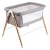 Patut cu cadru din Lemn Goodnight Grey BabyGo, Culoare: Gri, Dimensiuni: 80x50