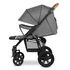 Carucior sport Lionelo Annet Tour, de la nastere pana la 22 kg, certificare TÜV SÜD, Gri, Culoare: Gri, Model: sport,poza 5