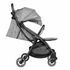 Carucior sport Lionelo Julie One, Stone Grey, Culoare: Gri deschis, Model: sport,poza 5