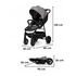 Carucior sport Lionelo Zoey Cadru din aluminiu, Gri, Culoare: Gri,poza 5  - ExclusivMAG.ro Carucior sport Lionelo Zoey Cadru din aluminiu, Gri, Culoare: Gri,poza 5