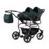 Carucior pentru gemeni Mikado GOLDSTAR 3 in 1 GS-17, Culoare: Verde inchis, Model: gemeni - poza 2 - ExclusivMAG.ro