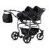 Carucior pentru gemeni Mikado GOLDSTAR 3 in 1 GS-02, Culoare: Negru, Model: gemeni - poza 2 - ExclusivMAG.ro