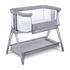 Patut co-sleeper Lionelo Luna, 2 in 1, Cu laterala culisanta, Gri deschis, Culoare: Gri deschis, Dimensiuni: 80x50,poza 2
