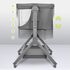 Patut co-sleeper Lionelo Leonie Plus, Pliabil, Cu sistem de leganare, Gri, Culoare: Gri, Dimensiuni: 80x50,poza 6