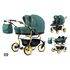 Carucior pentru gemeni Mikado GOLDSTAR 3 in 1 GS-09, Culoare: Verde, Model: gemeni  - ExclusivMAG.ro